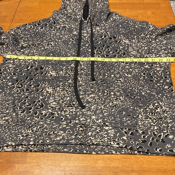 Sundry x Anthropologie Womens Size 4 Cheetah Leopard Print Hooded Sweatshirt - Picture 10 of 12